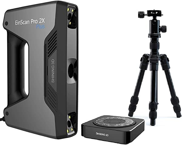 [Einscan Pro 2X Plus] + [Paquete Industrial Trípode Y Tocadiscos] 2020 Shining3D Escáner 3D Multifuncional De Mano Con Software Solidedge Cad Y Garantía Global G3PEN2XPROIP