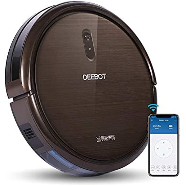 Ecovacs Deebot N79S Robot Aspirador Con Máxima Potencia De Succión Alexa Connectivity Controles De Aplicaciones Autocarga Para Superficies Duras Y Alfombras Finas