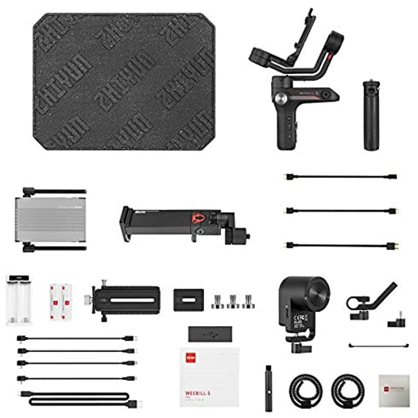 Zhiyun Weebill-S Estabilizador Gimbal de 3 Ejes con CMF-04 Transmount Servo Follow Focus/Zoom Controlador Kit Compatible con Sony A7S A7M3 A7R3 A7R2 A7S2 A6500 A6300 A6000 Panasonic GH5 GH5S ULH7934166005234YC