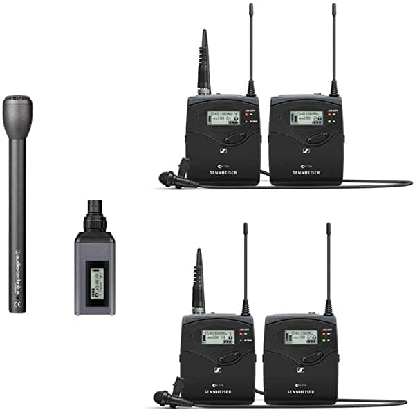 Sennheiser Ew 100 Eng G4 Kit De Micrófono Inalámbrico De Lavalería Dual - A1 (470-516 Mhz) Con Audio-Technica 8004L Micrófono De Mano Omnidireccional Dinámico (Mango Largo) Para Cámaras Hdslr EW 112P G4-A1 ew100 AT8004L