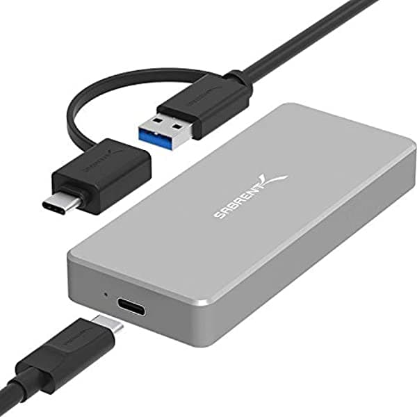 Sabrent Caja De Aluminio Usb 3.1 Para Ssd M.2 Nvme En Plata (Ec-Nvme)