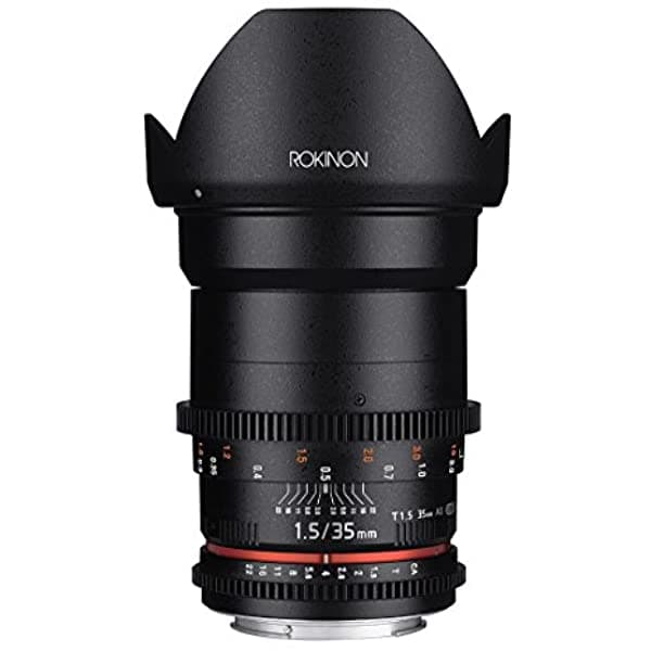 Rokinon Cine DS DS35M-C 35mm T1.5 AS IF UMC Lente Gran Angular Full Frame Cine para Canon EF