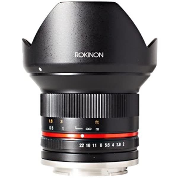 Lente E-Mount Rokinon Con Ángulo Ultramplio De 0.47 Pulgadas Con Longitud Focal De 2.0 Ncs Cs RK12M-E
