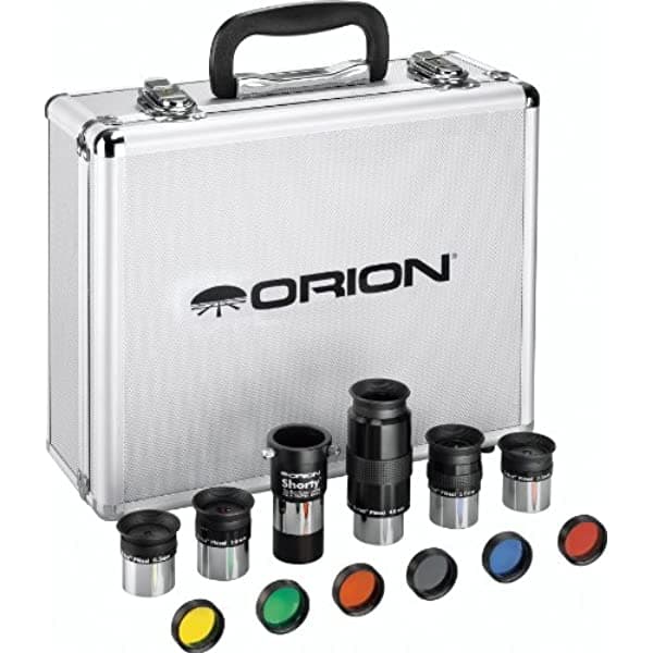Orion 08890 Kit de Accesorios Premium para Telescopio de 1.25 Pulgadas (plateado)