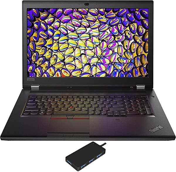 Portátil Lenovo Thinkpad P73 Para El Hogar Y La Empresa (Intel I7-9850H De 6 Núcleos 173" 4K Uhd (3840X2160) Quadro T2000 Huella Digital Wifi Bluetooth Cámara Web) Con Concentrador Usb3.0 875-M2Pcieh