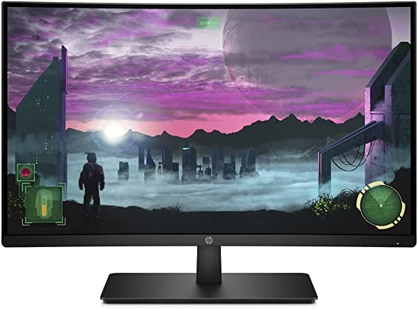Amazon Renewed Hp 27-Inch Fhd Curvo Gaming Monitor Con Amd Freesync Technology (27X Black) (Reacondicionado) 27" 1920 X 1080Pixeles Full Hd Negro Monitor De Pantalla Plana Para Pc