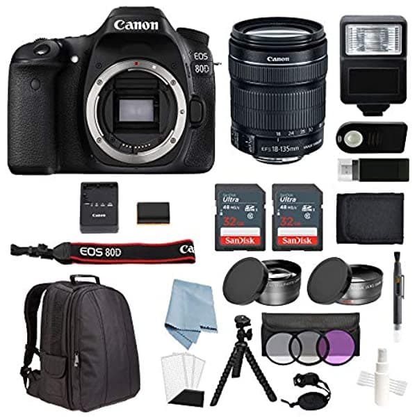 WhoIsCamera Canon Eos Rebel 80D Bundle + Canon 80D Camara Accessory Kit - Canon 80D Bundle Includes Everything You Need Get Starting ...