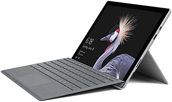 Microsoft Surface Pro 128GB i5 8GB RAM con Funda con Teclado Signature Platinum en Paquete (Solo WiFi, i5 2.6GHz, Pantalla Táctil de 12.3 Pulgadas) Última Versión 12858PL
