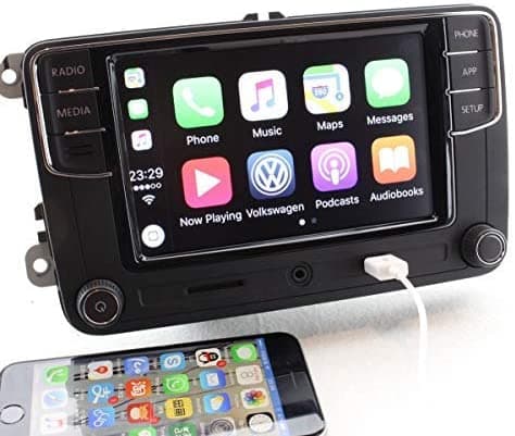 Sprwinautummer CarPlay 6.5in MIB RCD330 Pantalla Táctil 187B 6RD035187 B Reemplazo para VW Jetta Golf MK5/MK6 CC Caddy Polo EOS Passat Scirocco Tiguan Touran Transporter