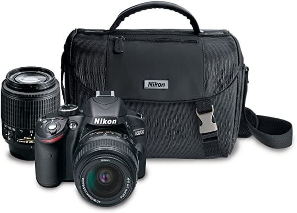 Nikon D3200 24.2 Mp Cmos Cámara Slr Digital Con 0.709-2.165 In Y 2.165-7.874 In Non-Vr Dx Zoom Bundle (Descontinuado Por Los Fabricantes) 13313
