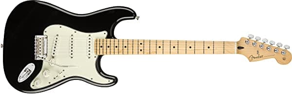 Fender Player Stratocaster SSS Guitarra Eléctrica, con Garantía de 2 Años, Negra, Diapasón de Arce 144502506