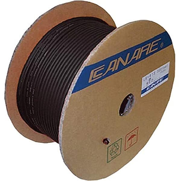Canare L-4E6S Star - Cable De Micrófono Quad (656.2 Ft) Color Negro