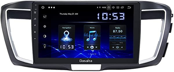 Dasaita Android 10.0 Coche Radio Con Carplay Para Honda Accord 2013 2014 2015 2016 2017 Unidad Principal 1280X720 Resolución Pantalla Táctil 4G Ram 64G Rom Soporte Android Auto Navegación Gps Wifi Rds Bluetooth