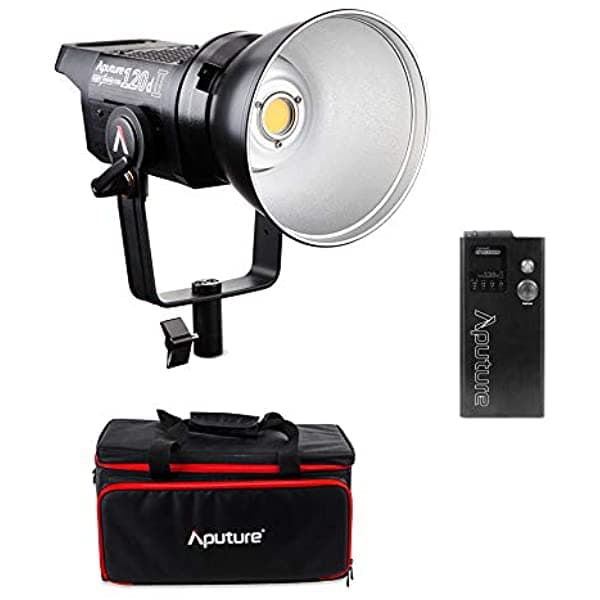Aputure 120D Ii Led Luz Ultimate Upgrade 30.000 Lux 1.6 Ft Soporta Dmx 5 Efectos De Iluminación Preprogramados 120D Mark 2 Luz De Día Led Con Paño Ginisfoto 120D II with Ginisfoto Cloth