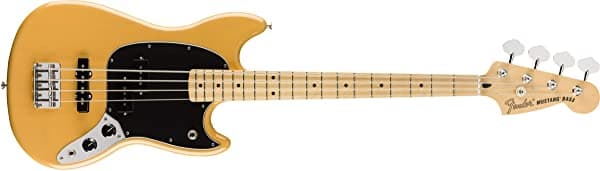 Fender Offset Series Mustang Bajo Pj Mn Butterscotch Rubio Con 3 Capas Negro Pickguard (Cme Exclusive) 147718550