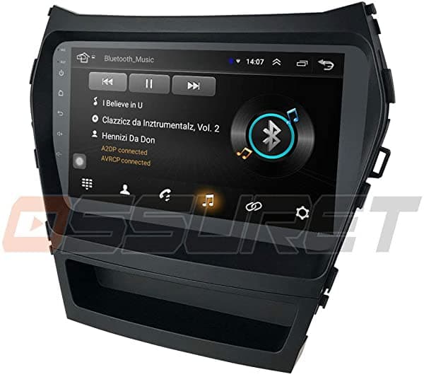 ossuret Android 10 Estéreo Para Auto Para Hyundai Santa Fe IX45 2013 2014 2015 2016 2017 Radio Con Pantalla De 9" Y Navegación GPS Y 1 GB RAM 16 GB ROM Unidad Principal