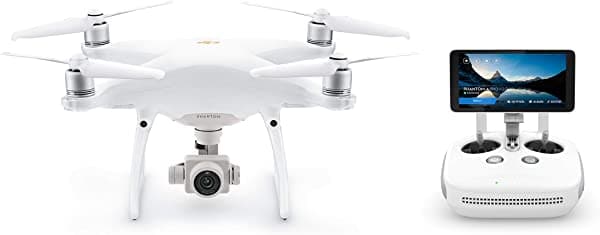 DJI Phantom 4 Pro Plus V2.0 - Cuadricóptero Drone UAV con Cámara de 20MP, Sensor CMOS de 1", Video 4K H.265, Gimbal de 3 Ejes, Control Remoto con Pantalla de 5.5", Blanco (CP.PT.00000234.01)