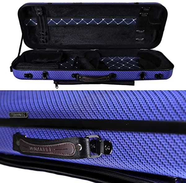 Tonareli Viola Fibrablass Case Special Edition Azul A Cuadros Vafo 1005 Incluye La Música Adjunta Fondos Ajustables En Más De 18 Pulgadas