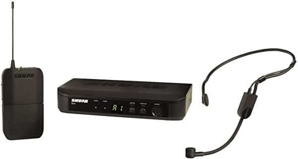 Shure BLX14/P31 Sistema de Micrófono Inalámbrico UHF - Ideal para Oradores y Presentaciones - Batería 14 Horas, Alcance 300 ft | Incluye Micrófono de Diadema PGA31, Receptor de Canal Único | Banda H10 BLX14/P31-H10