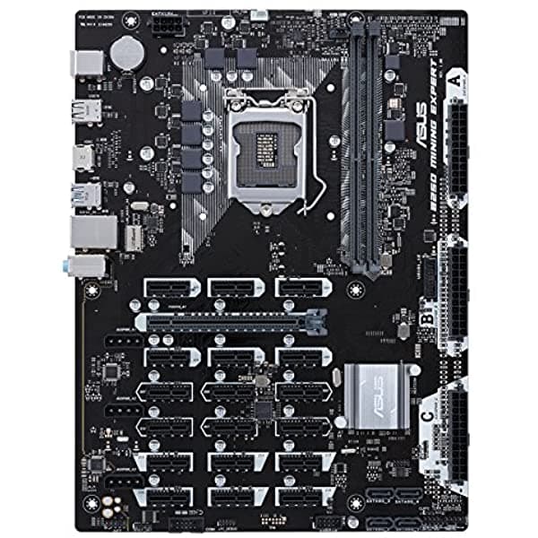 Placa Base B250 Atx De Asus B250 Mining Expert Con Socket Lga1151 Memoria Ddr4 Y Hdmi Para Minería De Criptomonedas (Bitcoins) Con 19 Ranuras Para Pcie Y Usb 3.1 Gen1