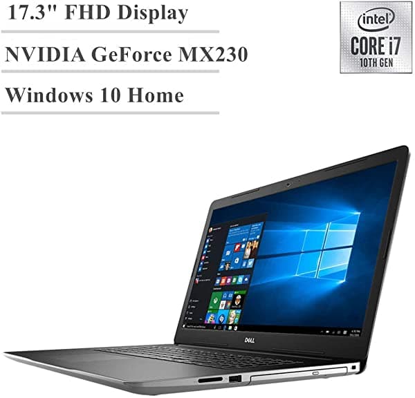 2019 Dell Inspiron 17.3” Fhd Laptop Computer/ 10Th Gen Intel Quad-Core I7 1065G7 Up 3.9Ghz/ 32Gb Ddr4 Ram/ 2Tb Hdd + 2Tb Pcie Ssd/ Dvdrw/ Nvidia Geforce Mx230/ 802.11Ac Wifi/ Bluetooth/ Windows 10 17 3000