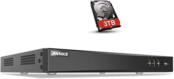 ANNKE 32-Channel H.265+ DVR de Seguridad de IA, Detección de Personas/Vehículos, DVR CCTV 5 en 1 de 1080P con Salida HDMI, Tecnología P2P, Acceso Remoto Fácil, Incluye Disco Duro de 4 TB AU-DN31GN000+SDD034