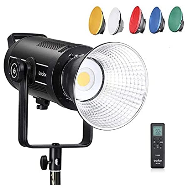 Godox Sl200Wii Sl200W Ii 200W Bowens Mount Daylight Balanced Led Video Light 74000Lux3.3 Ft Cri96+ Tlci97+8 Efectos De Iluminación Preprogramados Ventilador Ultra Silencioso GODOX SL200WII+Pergear Cloth