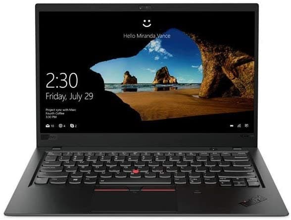 Lenovo Thinkpad X1 Carbon 6ª Generación 14" Fhd Ips Portátil I5-8250U 8Gb 256Gb Win10 Pro (Negro)