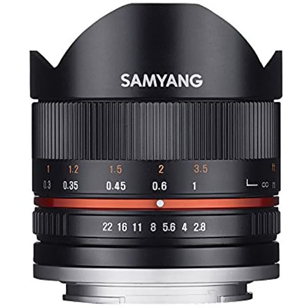 Samyang 8 Mm F2.8 Umc Fisheye Ii (Negro) Para Cámaras Sony E-Mount (Nex) De Lente (Sy8Mbk28-E)