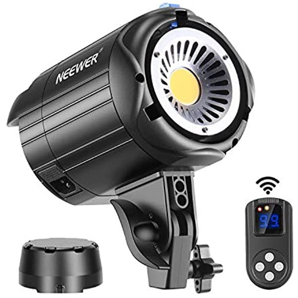 Neewer 60W Led Luz De Vídeo Blanco 5600K Versión De Iluminación Continua Cri 95+Con Control Remoto Montaje Bowens Para Grabación De Vídeo Fotografía De Retratos Fotografía Al Aire Libre 10096589