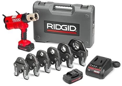 Ridgid Rp 340-B Press Tool Kit - 43358 Hydraulic Crimping Tool Con Propress Tool Jaws - Pureflow Megapress Standard Series Jaws & Rings Compatible (Inalámbrico)
