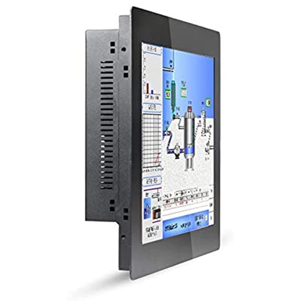 Panel Industrial Led De 15 Pulgadas 5 Alambres Resistente Pantalla Táctil Windows 7/10/Linux Ubuntu Intel Quad Core J1900(Negro) [Hunsn Wd05][1Vga/5Usb2.0/1Usb3.0/1Lan/6Com/Fanless](Sistema Barebone) WD06-C10-J1900-Barebone
