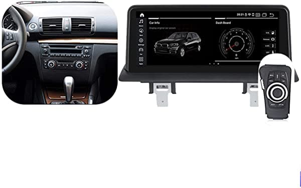 MekedeTech BMW Serie 1 E81 E82 E87 E88 Sistema de Navegación Android para Estéreo para Auto de 10.25 pulgadas (Sin Pantalla 4+64G)