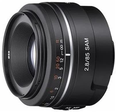 Sony Alpha Sal85F28 3.346 In F/2.8 A-Mount Standard & Medium Telephoto Fixed Lente (Black) Negro Lente De Teleobjetivo
