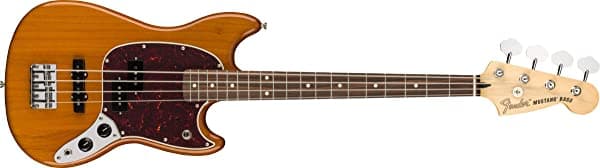 Fender Mustang Bajo - Pj - Diapasón Pau Ferro - Aged Natural 144053528