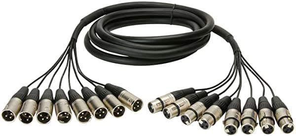 Talent Sc8 X X25 Serpiente Cable 8-Channel Xlr Hembra A Xlr Macho 25 Ft.