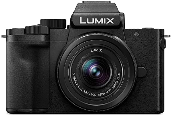 Panasonic LUMIX G100 Cámara Sin Espejo 4K para Foto y Video, Micrófono Integrado con Seguimiento, Sistema de Lentes Intercambiables Micro Cuatro Tercios, Lente 12-32mm, Estabilización Híbrida de 5 Ejes, DC-G100KK (Negro)