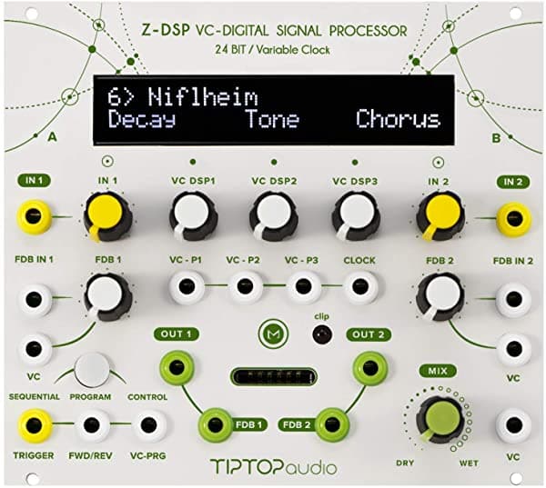 Tiptop Audio Z-Dsp Ns Vc-Digital Signal Procesador Eurorack Módulo