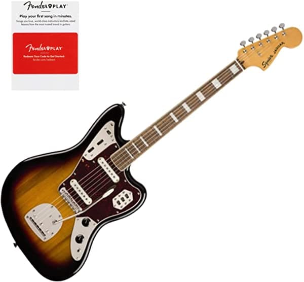 Squier 0374090500 Vibe Clásico 70S Jaguar Laurel Diftonmed Sunburst