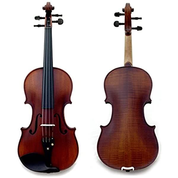 Sky Guarantee Mastero Copia De Sonido De Stradivarius 4/4 Tamaño Profesional Hecho A Mano De Dos Piezas Trasera 4/4 Tamaño Completo Violín Acústico Estilo Antiguo Ébano Partes