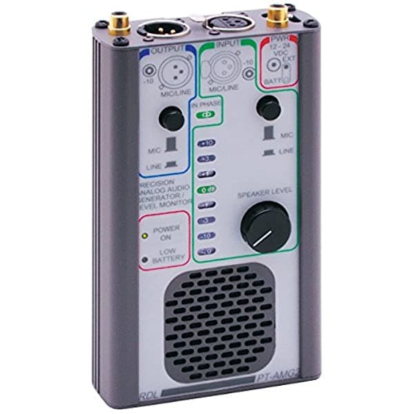 Rdl Pt-Amg2 Generador De Audio Selectable Micline Nivel Entradasoutput Portátil O Operación De Banco