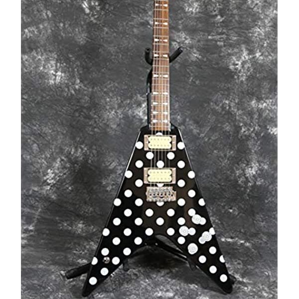 Naughty Boy Guitarra Eléctrica 6 Cuerdas Classical V Shape Tremolo Bridge Diftonmedleón