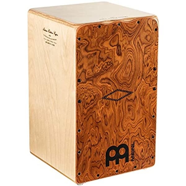 Meinl Artisan Cuerdas Cajon Lava Burl Cuerpo De Abedul Báltico Delantero Hecho En España Bulería Línea Aebllb