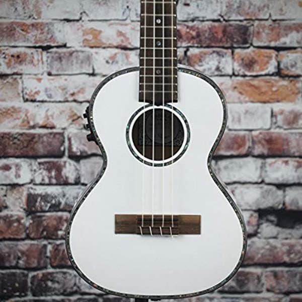 Lanikai Julia Michaels Signature Ukelele Tenor Electroacústico White Pearl