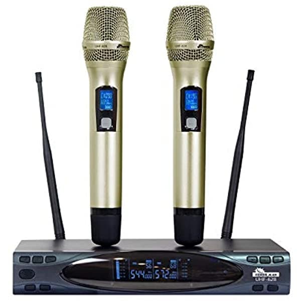 IDOLPRO Idolmain Auto Sound Cut Off Al Caer El Sistema De Micrófono Inalámbrico Dual Uhf-628