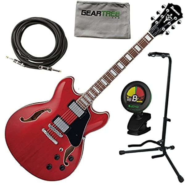 Ibanez As73Tcd Como Artcore Guitarra Eléctrica Cherry Red Cable Geart