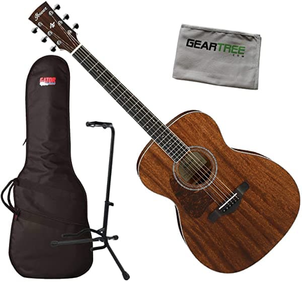Ibanez Ac340L Opn Zurdo Top Guitarra Acústica Fondos Stand Y Clo