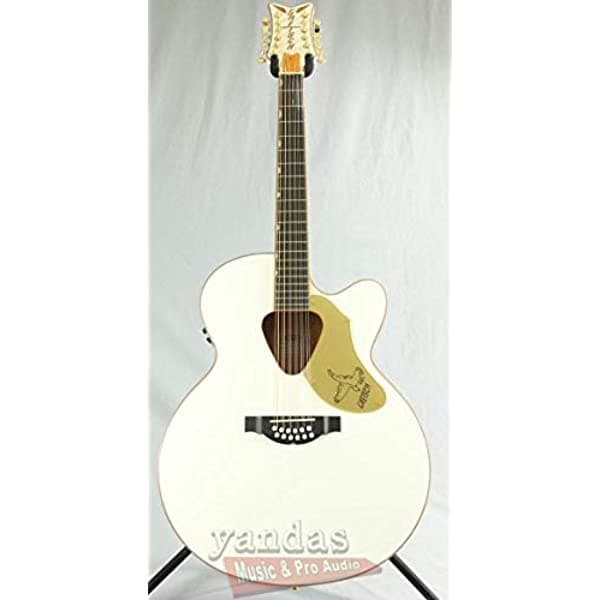 Gretsch Guitarras G5022Cwfe-12 Rancher Falcon Jumbo 12 Cuerdas Guitarra Electroacústica Blanca 2714025505