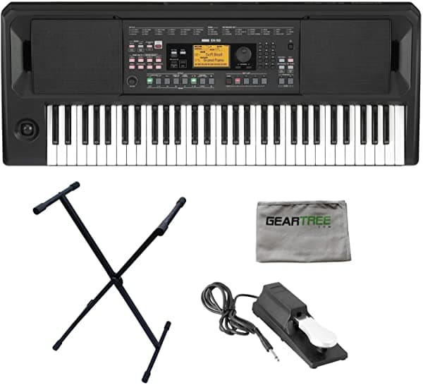 Geartree Korg Ek50 Auto Acompañamiento Teclado Sostense Pedal Stand Cloth