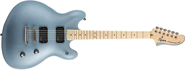 Squier By Fender - Estacionador Activo Contemporáneo Diapasón De Arce Azul Hielo Metálico 370470583